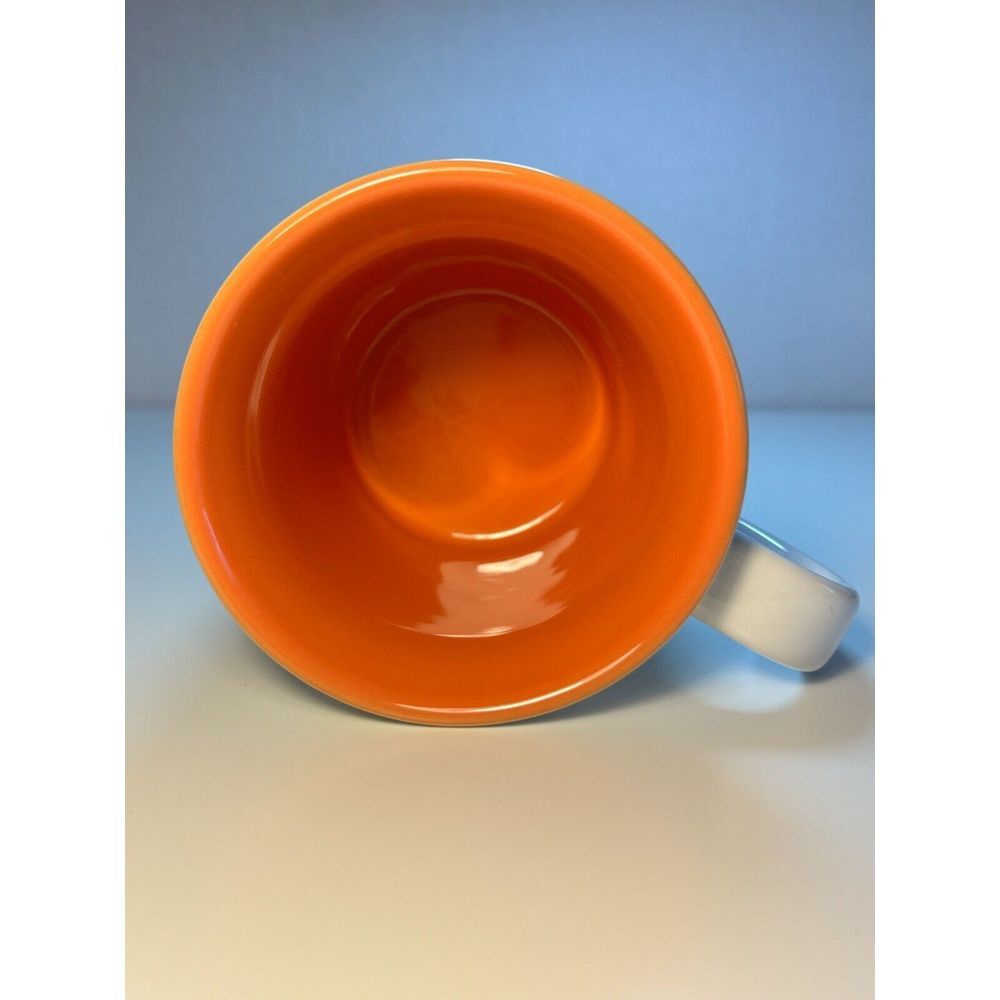 Tigger Disney Store Mug with Tigger's Tail Spring Boing Thailand Orange Interior